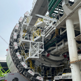 Carbon steel structural parts of shield machine frame and traveling mechanism