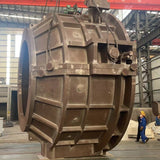 Carbon steel structural parts of steam turbine guide ring