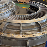 Carbon steel structural parts of steam turbine diaphragm